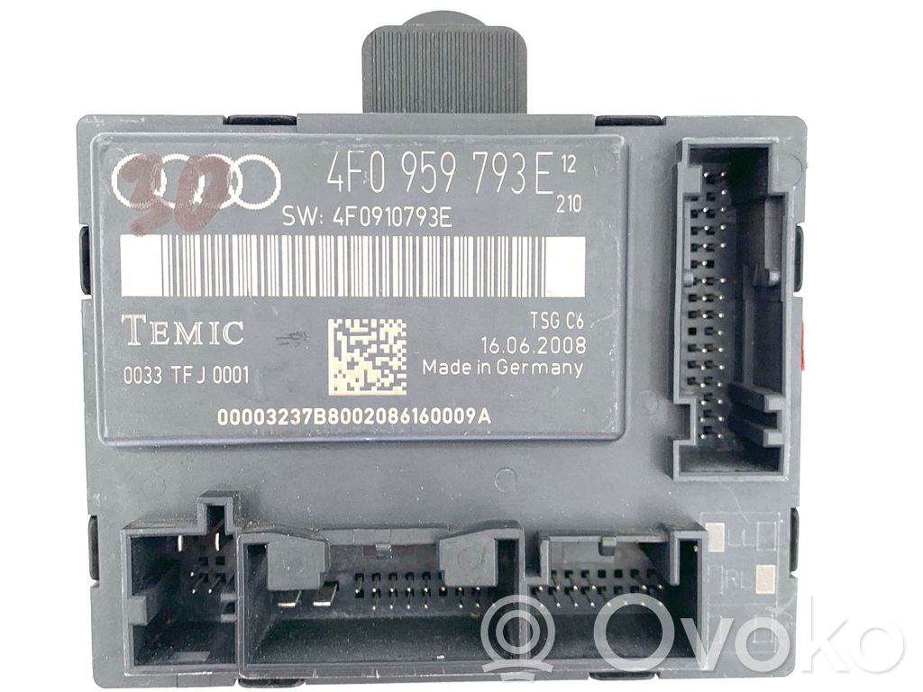 Audi A6 S6 C6 4F Door control unit/module 