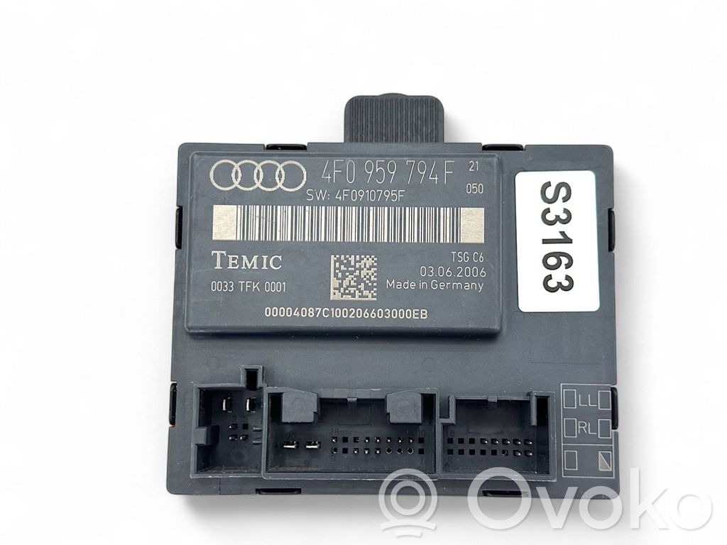 Audi A6 S6 C6 4F Door control unit/module 