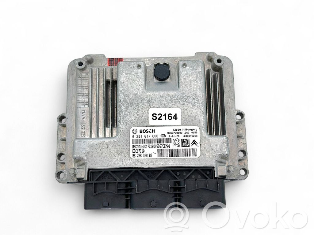 Engine control unit/module   9676830080,9666729580,0281017600
