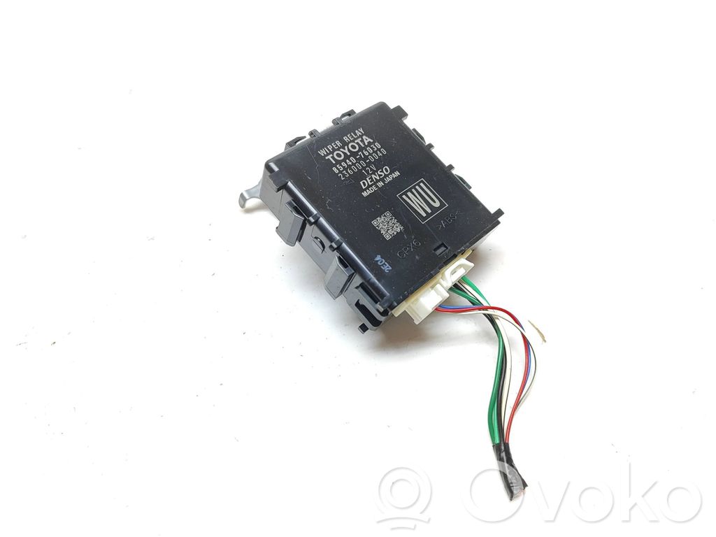 Lexus UX Window wiper interval relay 