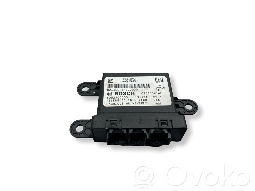 Opel Astra J Parking PDC control unit/module 