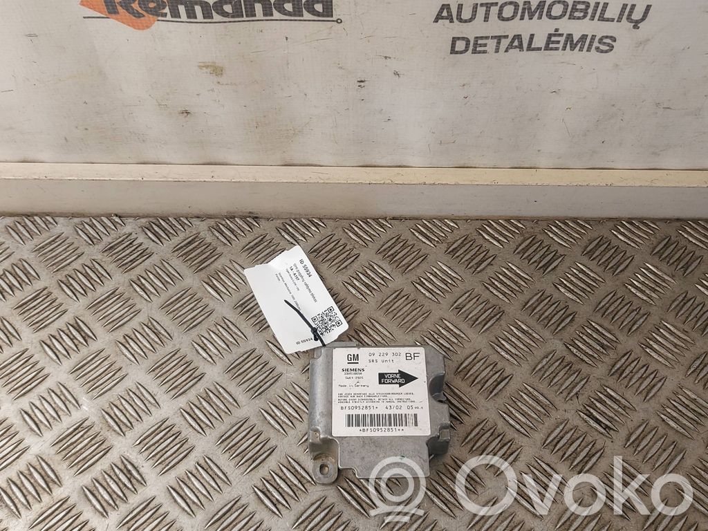Opel Astra G Airbag control unit/module 