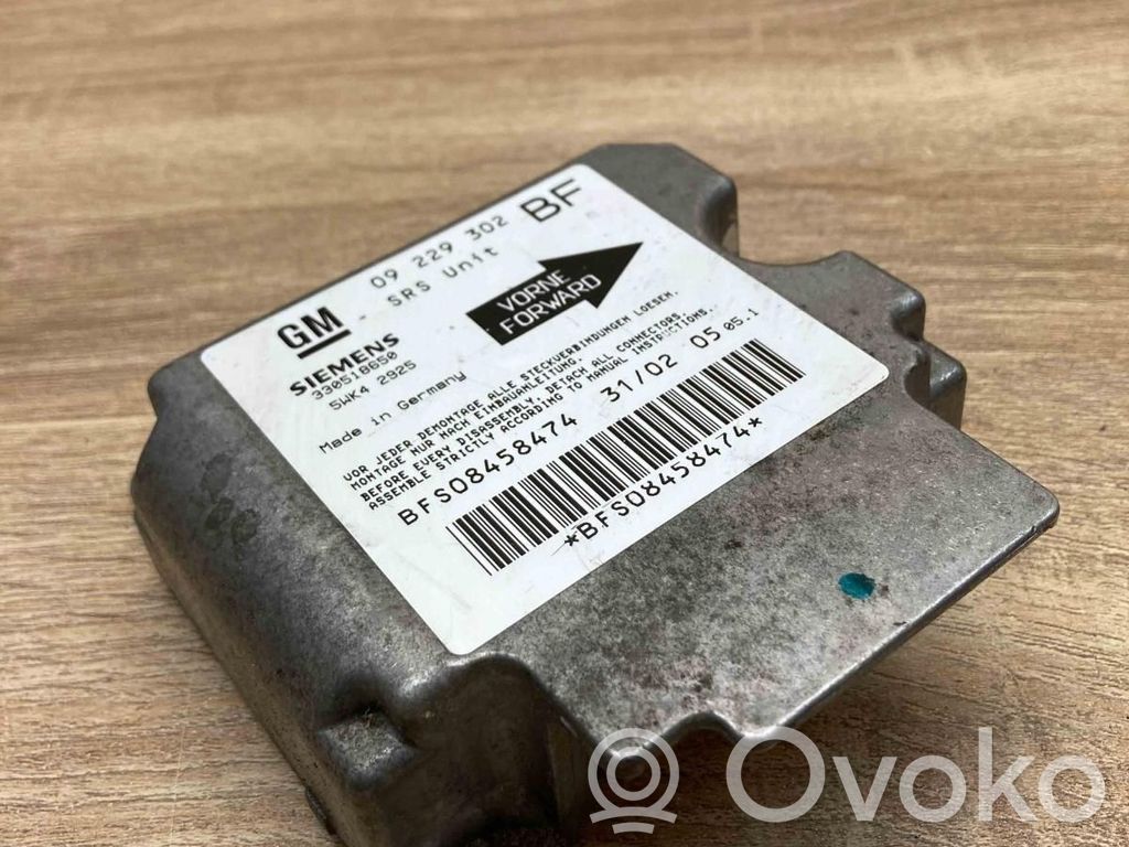 Opel Astra G Airbag control unit/module 