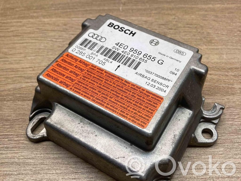 Audi A8 S8 D3 4E Airbag control unit/module 