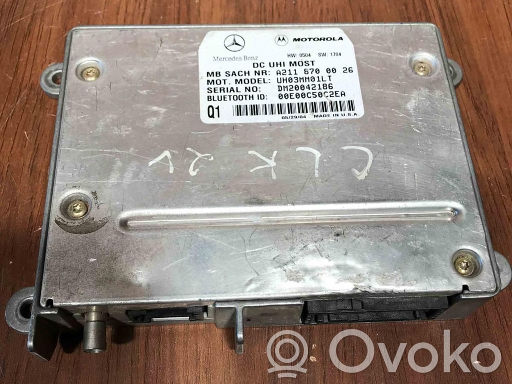 Mercedes-Benz E W211 Bluetooth control unit module 