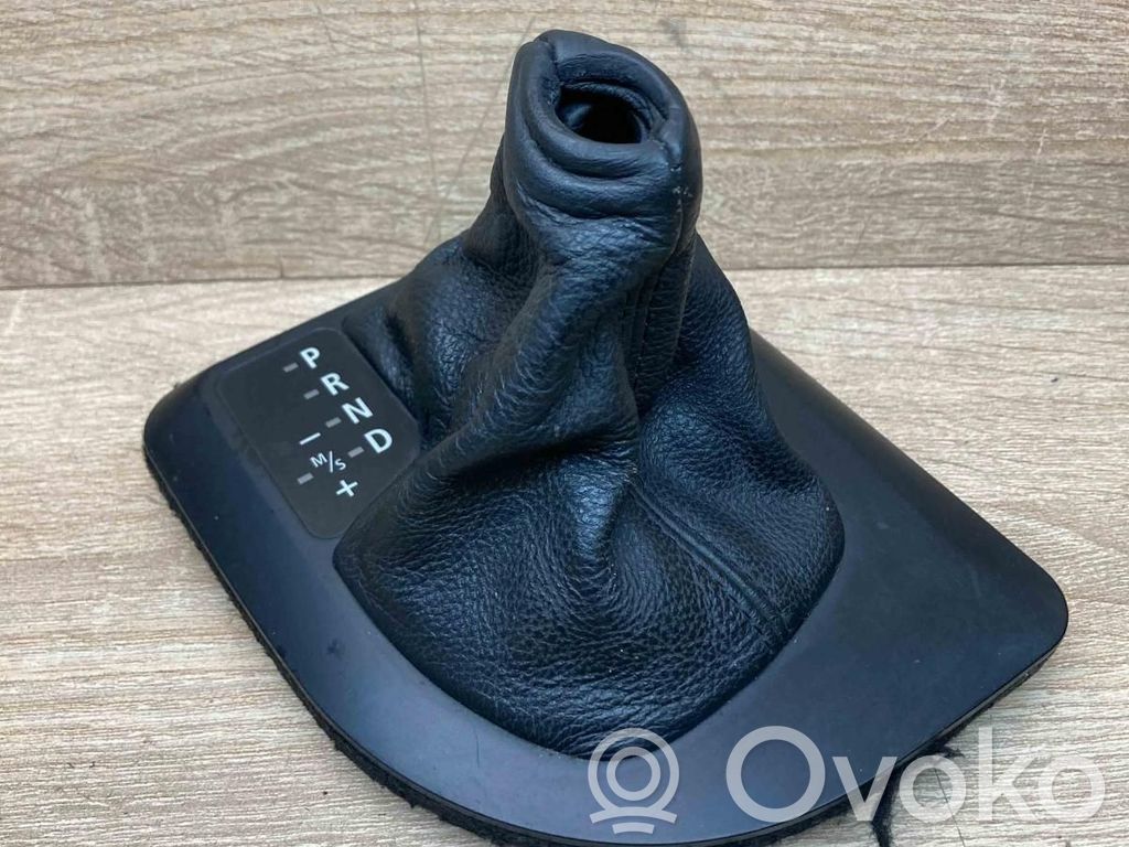 BMW 5 E60 E61 Perilla/embellecedor de cuero de la palanca de cambios 