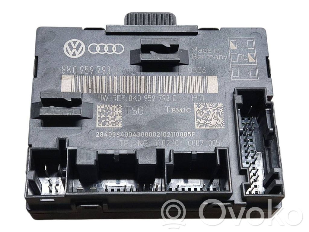 Audi A4 S4 B8 8K Unité de commande module de porte 