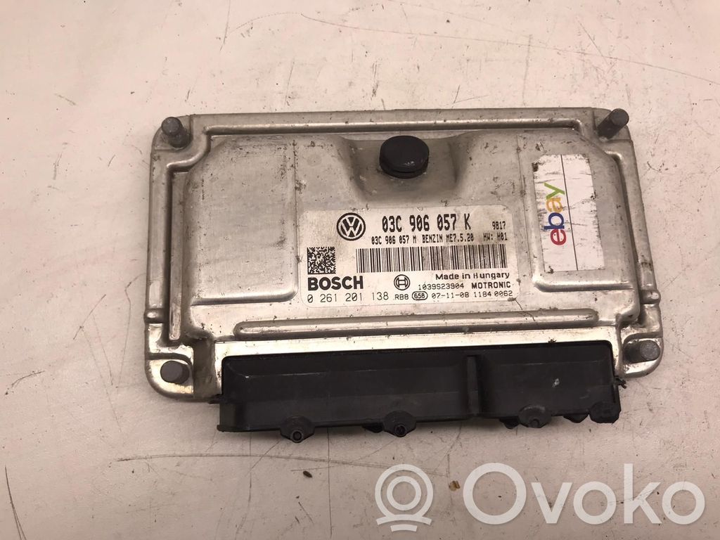 Engine control unit/module ECU   03C906057,03C906057M,0261201138