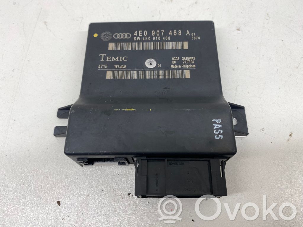 Gateway control module   4E0907468A,4E0910468