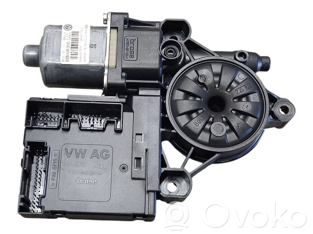 Volkswagen PASSAT B7 Silnik regulatora szyby drzwi przednich 