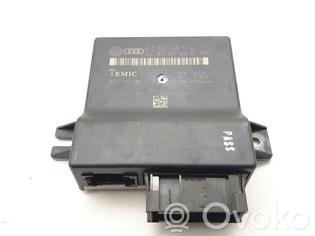 Audi A6 S6 C6 4F Gateway control module 
