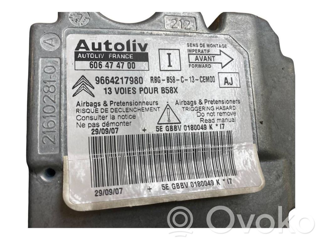 Citroen C4 Grand Picasso Centralina/modulo airbag 