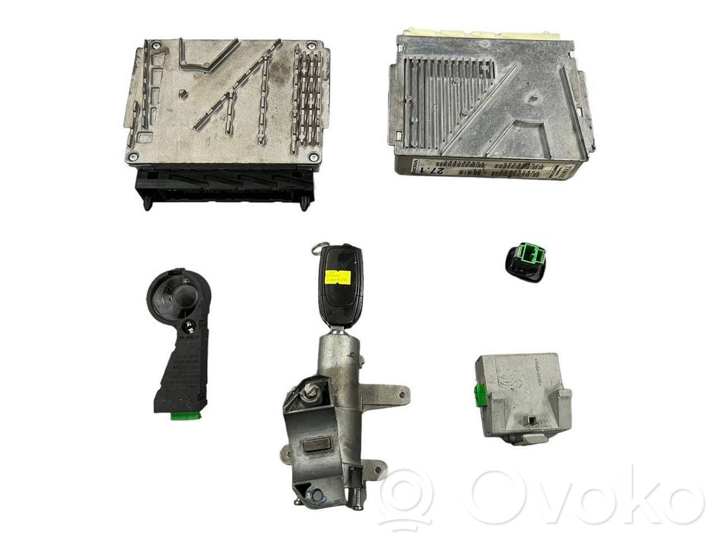 Volvo XC70 Juego de cerradura y set ECU del motor 