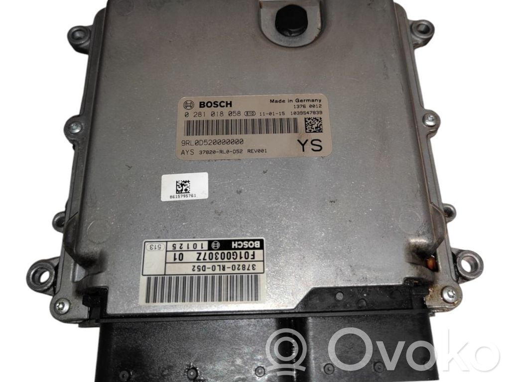 Sterownik / Moduł ECU   0281018058,37820RL0D52