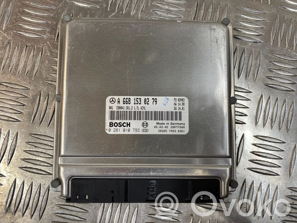 Mercedes-Benz A W168 Engine control unit/module 