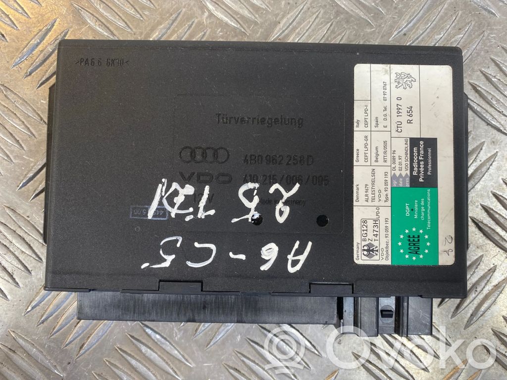Audi A6 S6 C5 4B Mukavuusmoduuli 