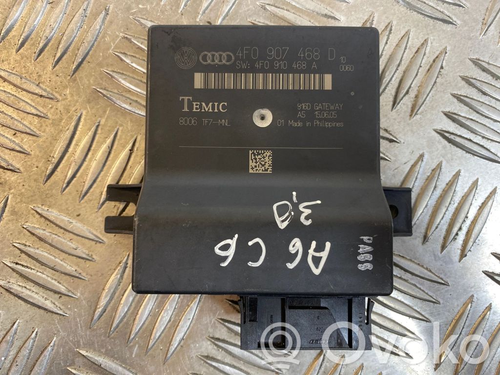 Audi A6 S6 C6 4F Modulo di controllo accesso 