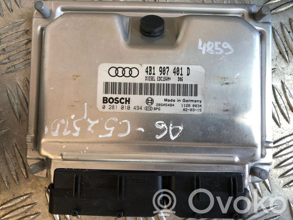 Audi A6 S6 C5 4B Unidad de control/módulo del motor 