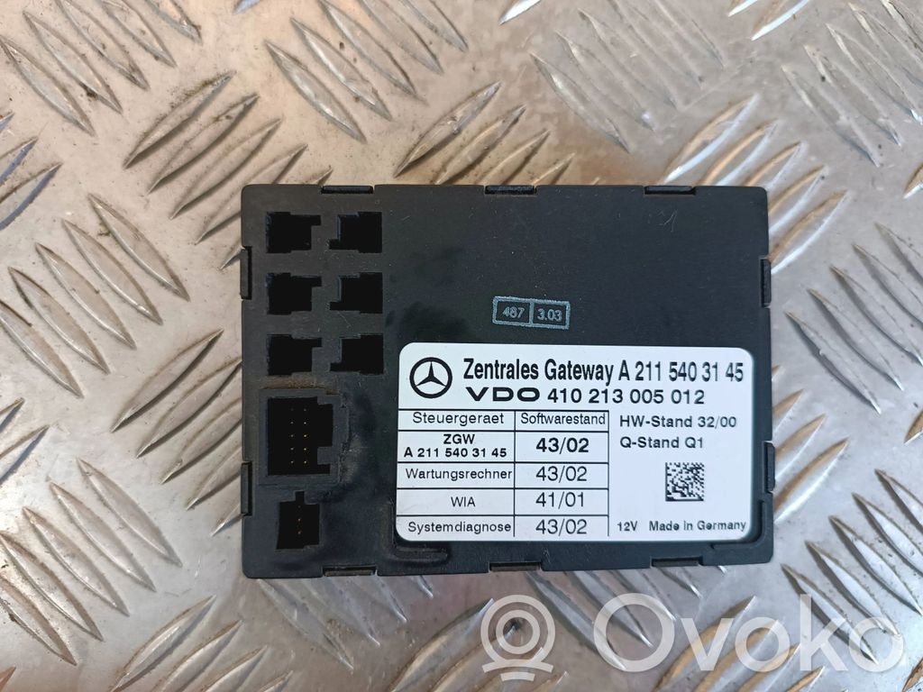 Mercedes-Benz E W211 Module de passerelle 