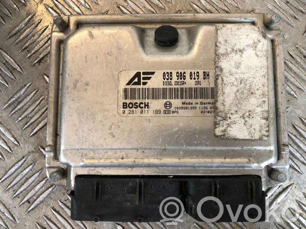 Engine control unit/module   038906019BH,0281011199,1039S01355