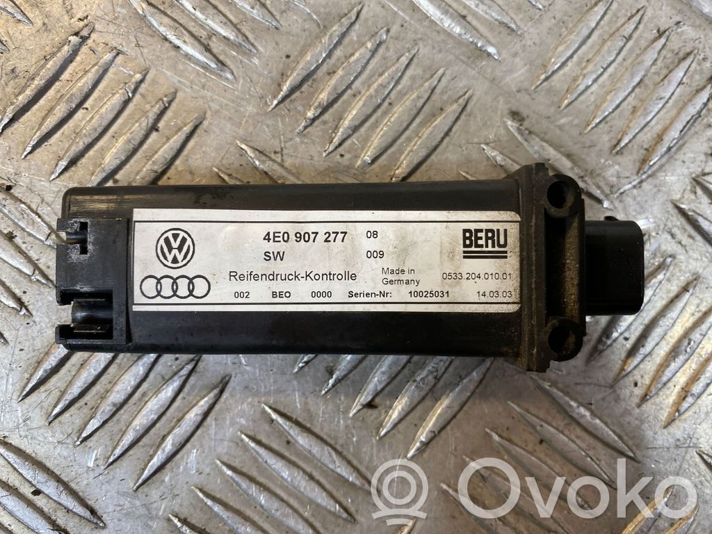 Audi A8 S8 D3 4E Sensor de presión del neumático 