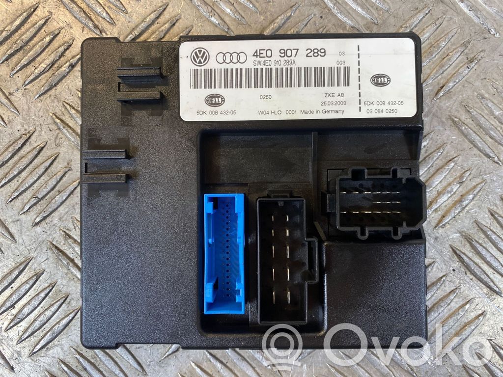 Audi A8 S8 D3 4E Komfortsteuergerät Bordnetzsteuergerät 