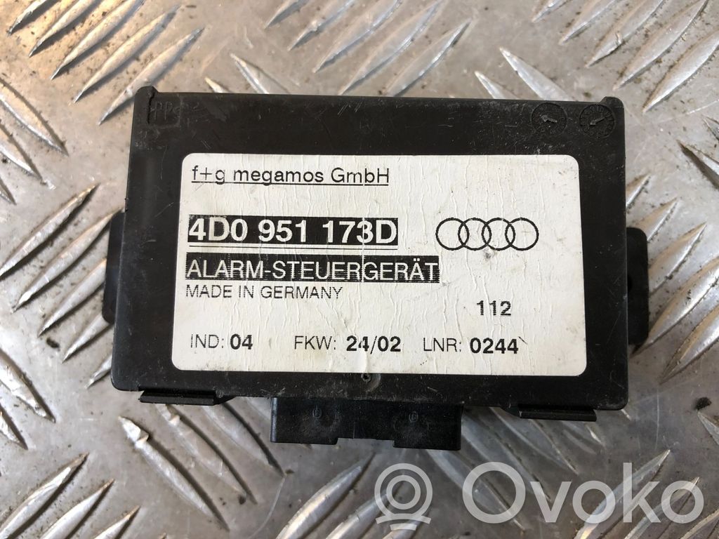 Audi A6 S6 C5 4B Unidad de control/módulo de alarma 