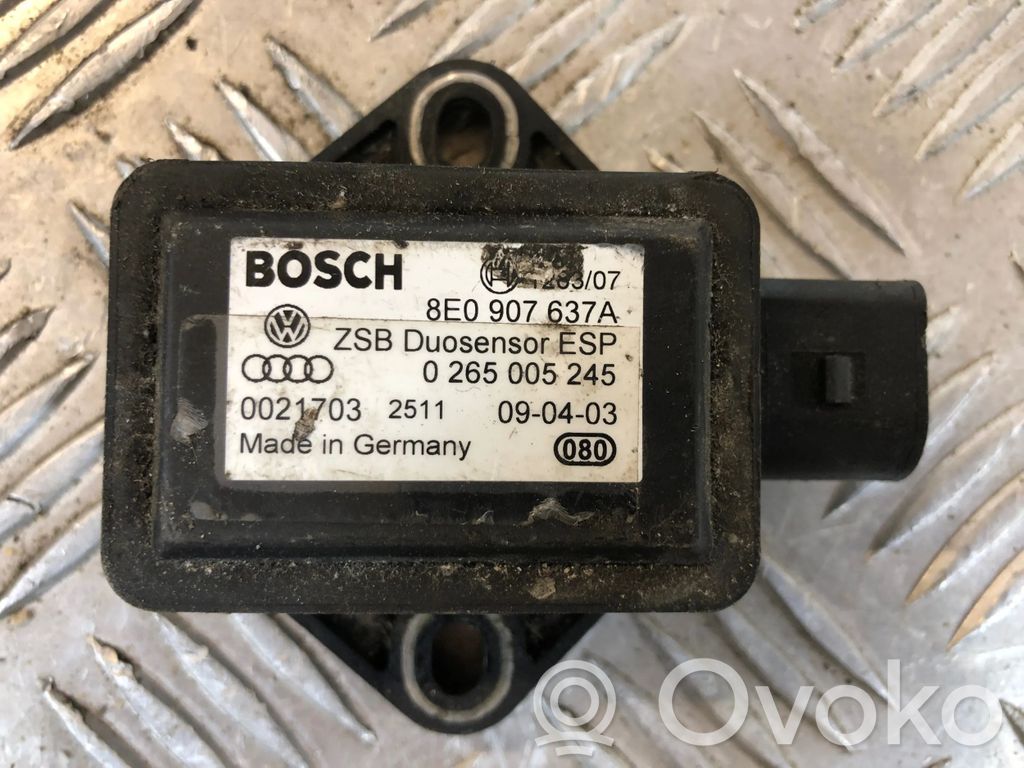 Audi A4 S4 B6 8E 8H Sensore di imbardata accelerazione ESP 