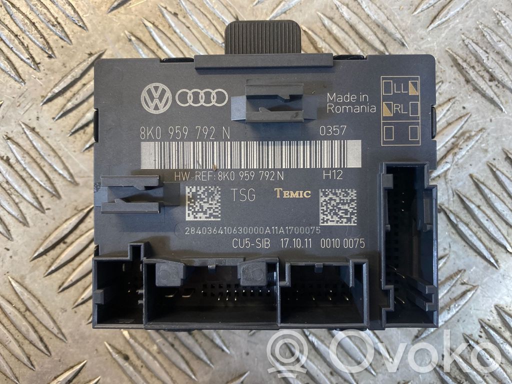 Audi A4 S4 B6 8E 8H Unidad de control/módulo de la puerta 