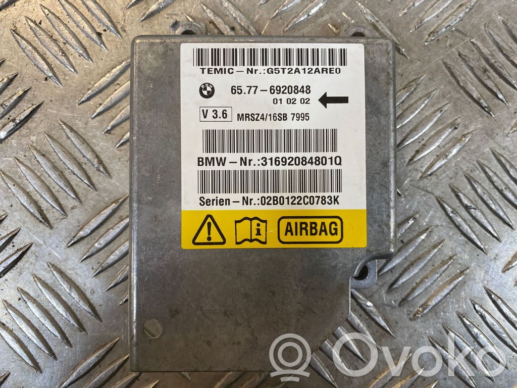 BMW 5 E39 Unidad de control/módulo del Airbag 