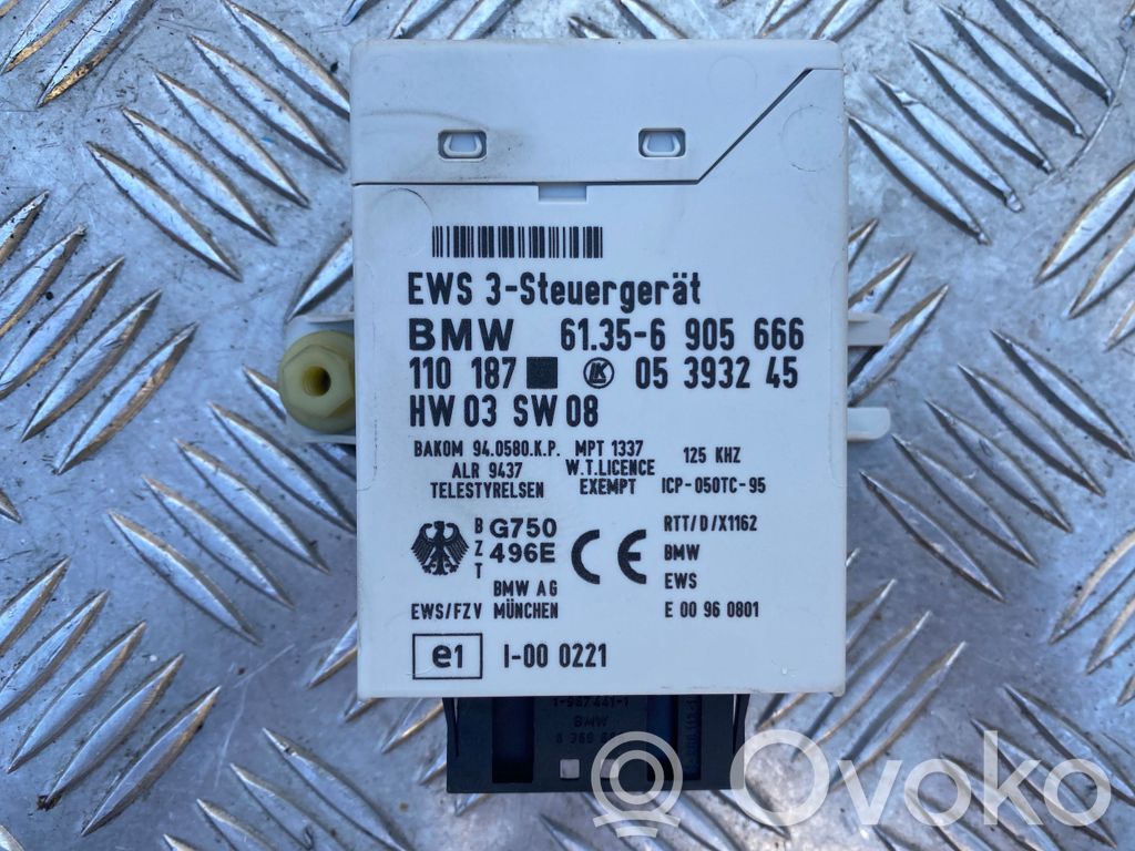 BMW 3 E46 Unité de commande dispositif d'immobilisation 