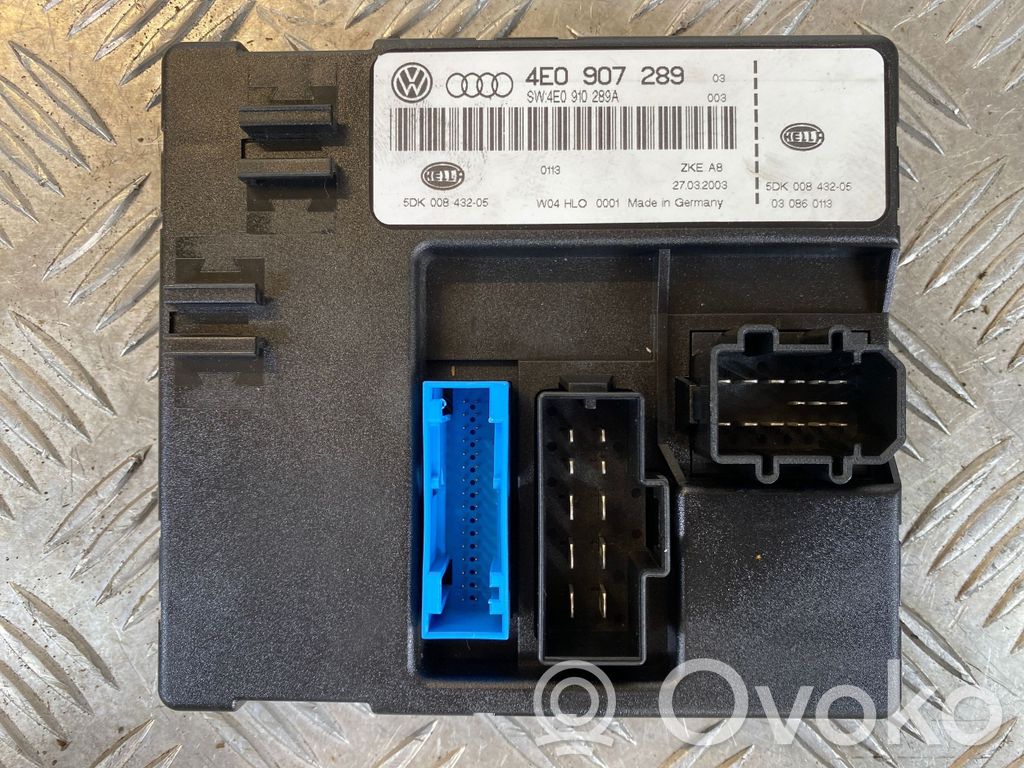 Audi A8 S8 D3 4E Komfortsteuergerät Bordnetzsteuergerät 