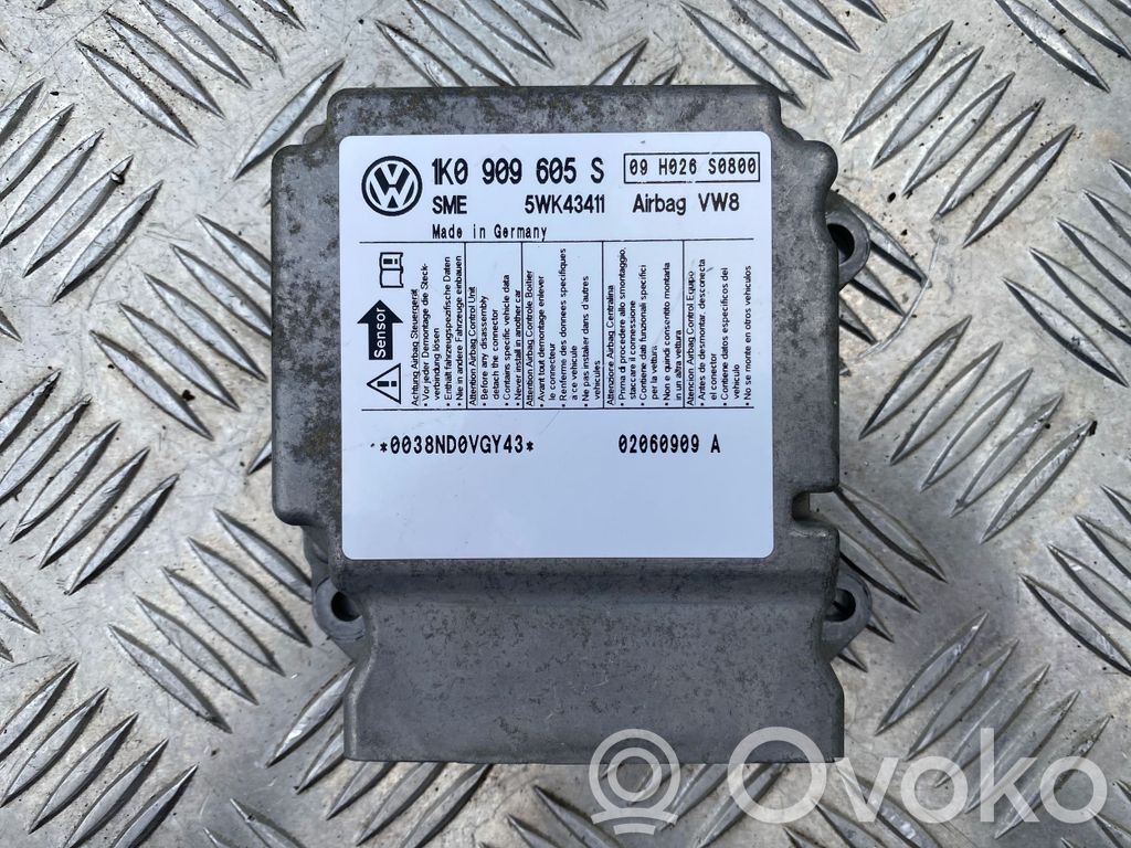 Skoda Octavia Mk2 (1Z) Centralina/modulo airbag 