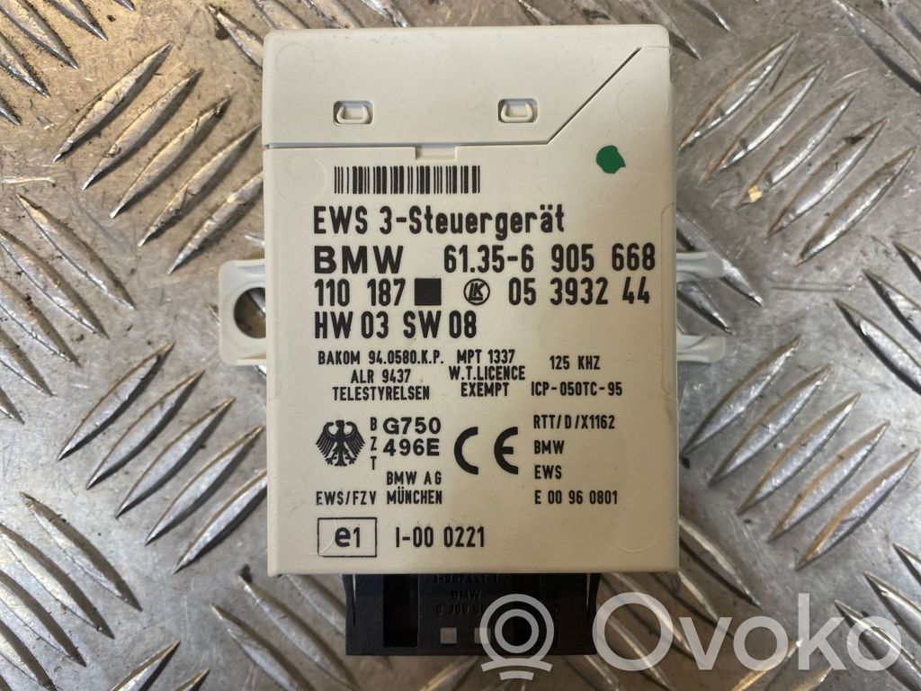 BMW 5 E39 Unité de commande dispositif d'immobilisation 