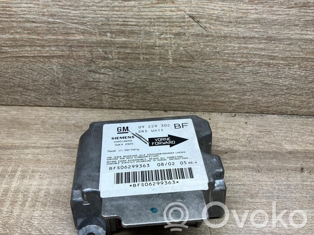 Opel Astra G Unidad de control/módulo del Airbag 