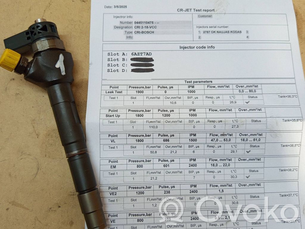 Skoda Octavia Mk3 (5E) Injecteur de carburant