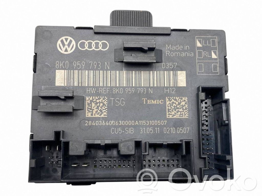 Audi A4 S4 B8 8K Unité de commande module de porte