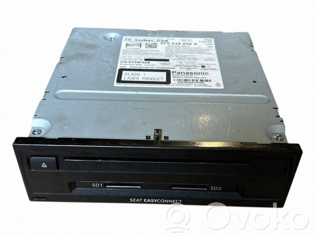 Seat Leon (5F) Panel / Radioodtwarzacz CD/DVD/GPS