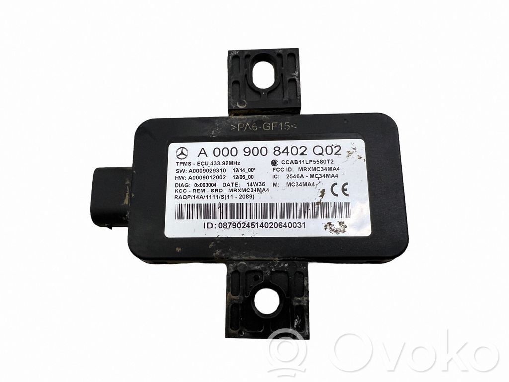 Mercedes-Benz E W212 Module de pression des pneus