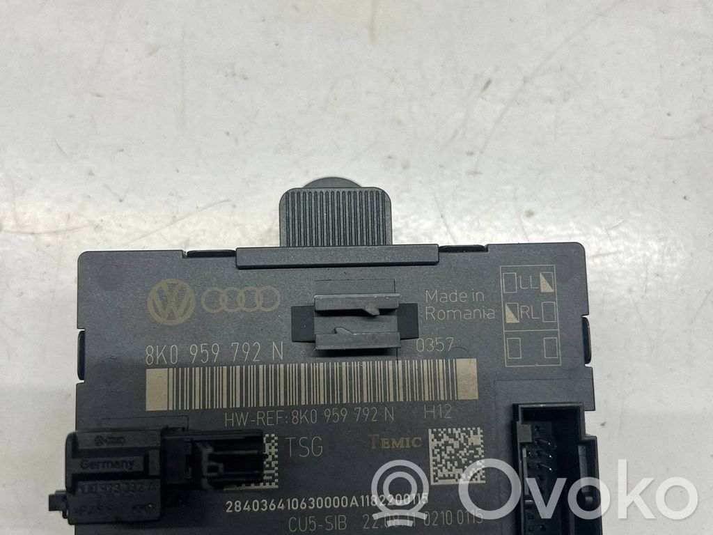 Audi A4 S4 B8 8K Oven ohjainlaite/moduuli