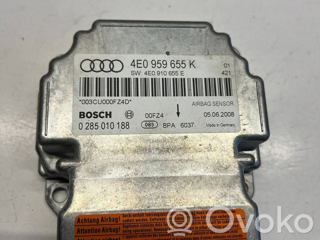Audi A8 S8 D3 4E Airbagsteuergerät