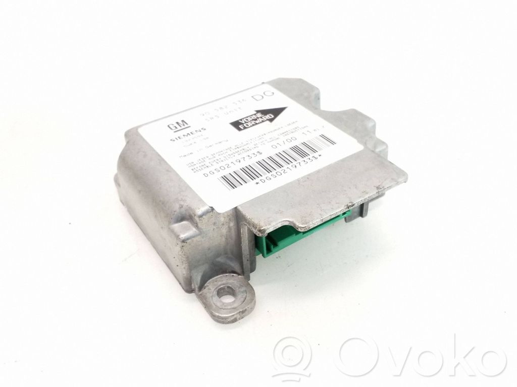 Opel Zafira A Module de contrôle airbag 