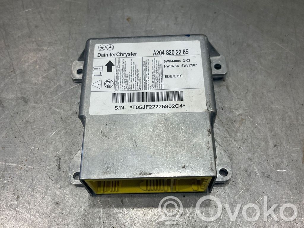 Mercedes-Benz C W204 Unitate/modul de comandă airbaguri