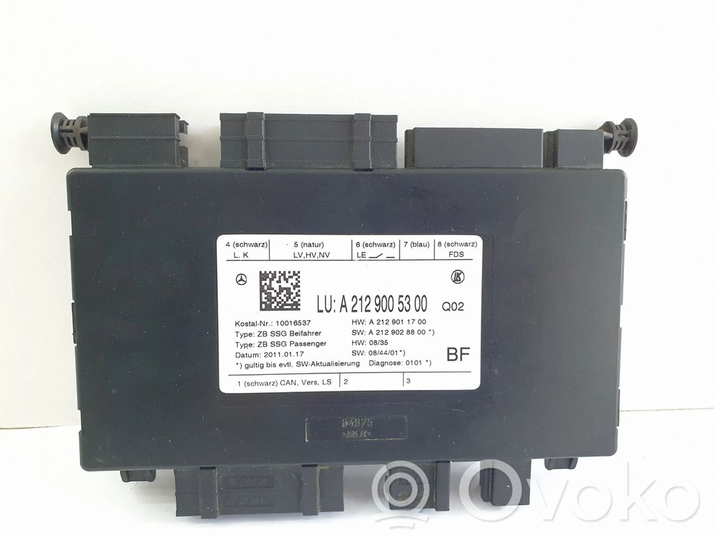 Mercedes-Benz E W212 Module de commande de siège