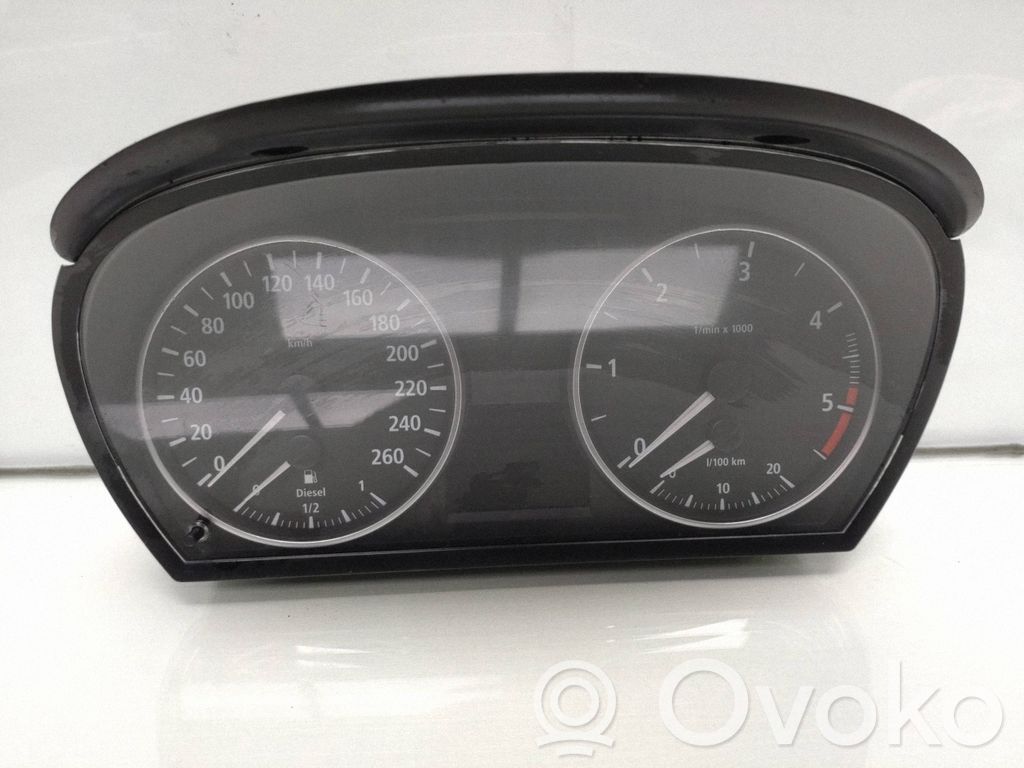 BMW 3 E90 E91 Spidometrs (instrumentu panelī) 