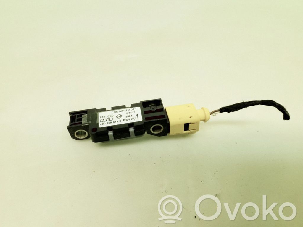 Audi A6 S6 C5 4B Sensor impacto/accidente para activar Airbag
