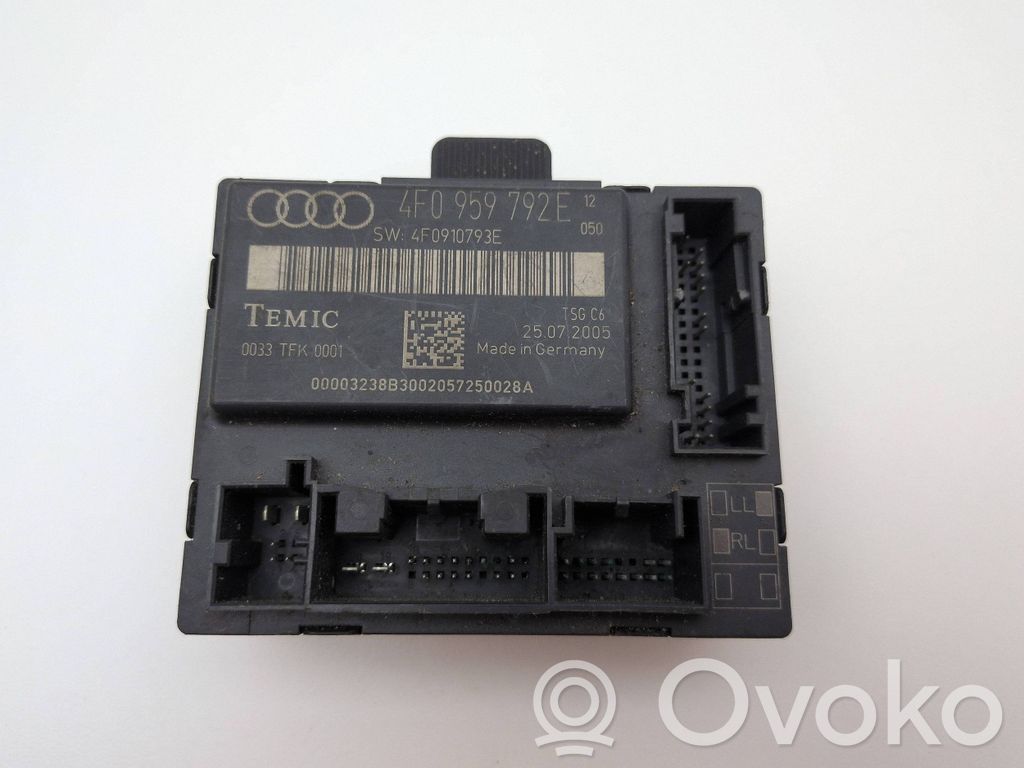 Audi A6 S6 C7 4G Sterownik / Moduł drzwi 