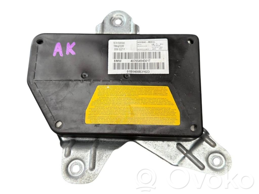 BMW 5 E39 Takaoven turvatyyny 