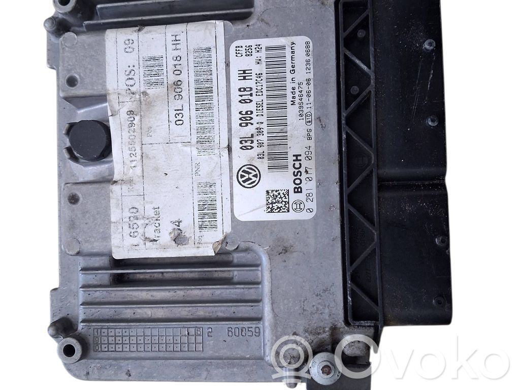 Engine control unit/module   03L906018HH,03L907309Q,0281017094
