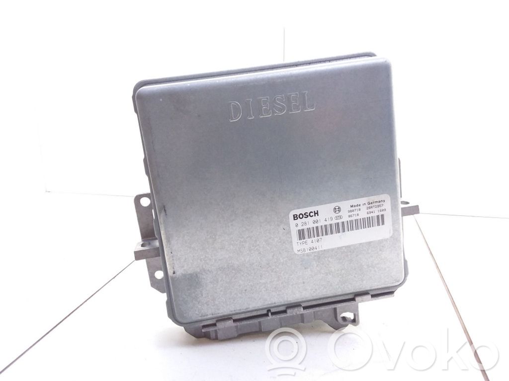 Engine control unit/module   0281001419,TYPE4107,MSB100411